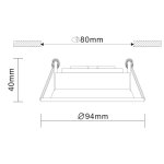 Встраиваемый светильник St luce ST208.408.01 MISURA