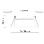 Встраиваемый светильник St luce ST208.518.01 MISURA