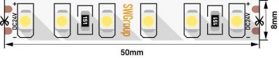 Лента светодиодная SWG SWG3120 SWG3120-24-9.6-W-65-M