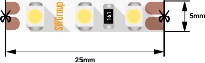Лента светодиодная SWG SWG3T120 SWG3T120-12-9.6-NW-M