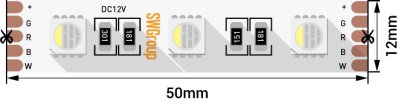 Лента светодиодная SWG SWG560 SWG560-12-19.2-RGB_WW