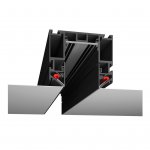 Трек SY низковольтный встраиваемый в натяжной потолок без провода питания, черный SY-601201-CL-2-BL SY-601201-CL-2-BL