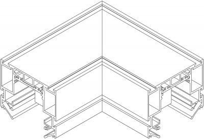 Коннектор угловой для низковольтного трека SY SY-CN-CL-B-1-PCB-CA