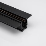 Шинопровод встраиваемый низкопрофильный под шпаклевку, серия SY-LINK, Черный, IP20 SY-LINK-20T2S-2.5-BL