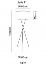 Напольный светильник Satis F1 12 02g