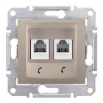 SE Sedna Титан Розетка ТЛФ 2-ая RJ11 (SDN4201168)