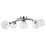 Светильник потолочный Sphera-CL60E14*5CH металл, стекло E14*60W*5