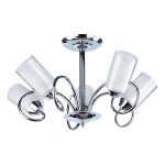 Светильник потолочный Spiri-CL60E14*5CH металл, стекло E14*3*60W
