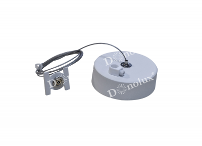 Donolux Комплект подвесной для магнитного шинопровода с отверстием для провода. Цвет белый, D80 мм, L1500мм