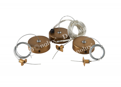 Donolux Magnetic track Комплект подвесной для круглого магнитного шинопровода. Цвет темная бронза, D80 мм, L1500мм