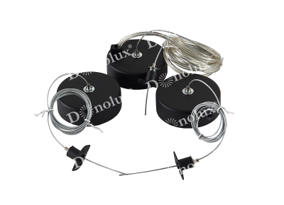 Donolux Magnetic track Комплект подвесной для круглого магнитного шинопровода. Цвет черный, D80 мм, L1500мм