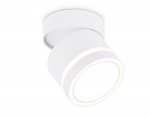 Накладной поворотный точечный светильник GX53 Ambrella TA1444 WH/FR белый/белый матовый GX53 max 12W D85*90