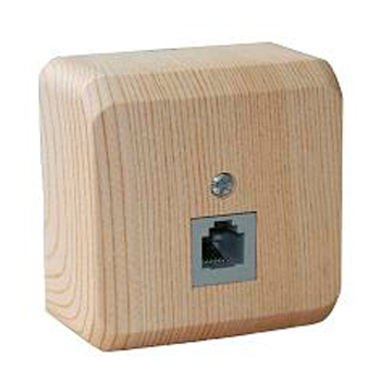 Lexel Этюд Дача Сосна Розетка ТЛФ 1 местная