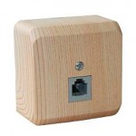 Lexel Этюд Дача Сосна Розетка ТЛФ 1 местная