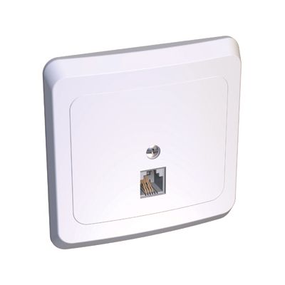 

Lexel Этюд телефонная розетка RJ-11 белый (скр.устан.) (TELA-001b), TELA-001B