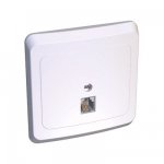 Lexel Этюд розетка телефонная RJ 11 белый (скр.устан.) (TELC-001b)