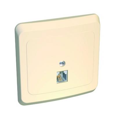 

Lexel Этюд телефонная розетка RJ-11 кремовый (скр.устан.) (TELA-001k), TELA-001K