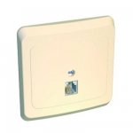 Lexel Этюд телефонная розетка RJ-11 крем (скр.устан.) (TELC-001k)