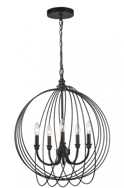 

Люстра подвесная Dina TL1185H-05BK Toplight, TL1185H-05BK
