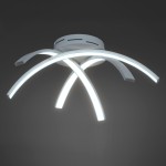 Люстра светодиодная серебристая TLAR3-51-07/S/4000К Лючера