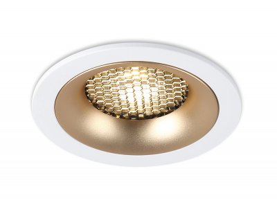Светильник встраиваемый Ambrella TN102723 WH/GD белый/золото GU5.3 92*92*23