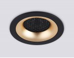 Светильник встраиваемый Ambrella TN102725 BK/GD черный/золото GU5.3 92*92*23
