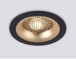 Светильник встраиваемый Ambrella TN102725 BK/GD черный/золото GU5.3 92*92*23