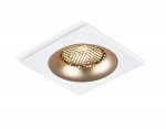 Светильник встраиваемый Ambrella TN102728 WH/GD белый/золото GU5.3 92*92*23