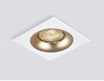 Светильник встраиваемый Ambrella TN102728 WH/GD белый/золото GU5.3 92*92*23