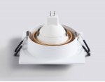 Светильник встраиваемый Ambrella TN102728 WH/GD белый/золото GU5.3 92*92*23