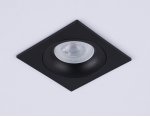 Светильник встраиваемый Ambrella TN102729 BK черный GU5.3 92*92*23