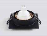 Светильник встраиваемый Ambrella TN102730 BK/GD черный/золото GU5.3 92*92*23