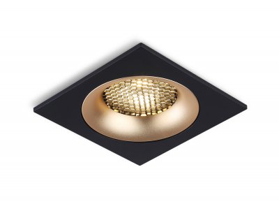Светильник встраиваемый Ambrella TN102730 BK/GD черный/золото GU5.3 92*92*23
