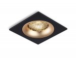 Светильник встраиваемый Ambrella TN102730 BK/GD черный/золото GU5.3 92*92*23
