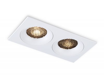 Светильник встраиваемый Ambrella TN102731/2 WH белый GU5.3 175*92*23