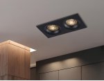 Светильник встраиваемый Ambrella TN102734/2 BK черный GU5.3 175*92*23