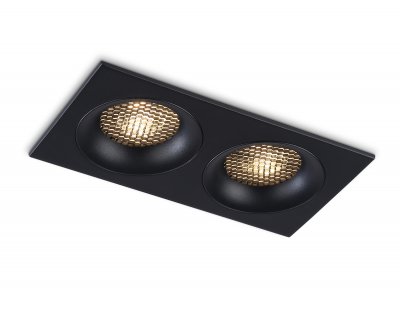 Светильник встраиваемый Ambrella TN102734/2 BK черный GU5.3 175*92*23
