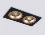 Светильник встраиваемый Ambrella TN102735/2 BK/GD черный/золото GU5.3 175*92*23