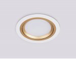 Встраиваемый поворотный точечный светильник GX53 Ambrella TN51912 WH/GD белый/золото GX53 max 12W D115*23