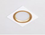 Встраиваемый поворотный точечный светильник GX53 Ambrella TN51916 WH/GD белый/золото GX53 max 12W 115*115*23