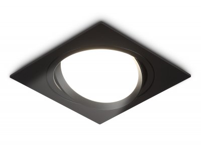 Встраиваемый поворотный точечный светильник GX53 Ambrella TN51917 BK черный GX53 max 12W 115*115*23