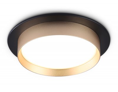 Светильник встраиваемый Ambrella TN5228 BK/GD черный/золото GX53 max 12W D110*35