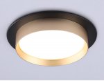 Светильник встраиваемый Ambrella TN5228 BK/GD черный/золото GX53 max 12W D110*35