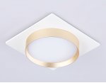 Светильник встраиваемый Ambrella TN5230 WH/GD белый/золото GX53 max 12W 110*110*35