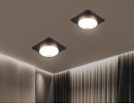 Светильник встраиваемый Ambrella TN5232 BK/GD черный/золото GX53 max 12W 110*110*35