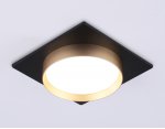 Светильник встраиваемый Ambrella TN5232 BK/GD черный/золото GX53 max 12W 110*110*35