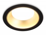 Встраиваемый светильник GX53 Ambrella TN52334 SBK/SGD черный песок/золото песок GX53 max 12W D115*25