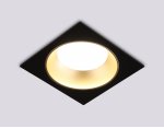 Встраиваемый светильник GX53 Ambrella TN52340 SBK/SGD черный песок/золото песок GX53 max 12W 115*115*25