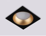 Встраиваемый светильник GX53 Ambrella TN52340 SBK/SGD черный песок/золото песок GX53 max 12W 115*115*25