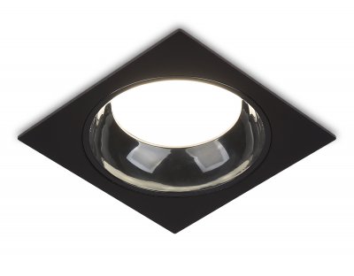 Встраиваемый светильник GX53 Ambrella TN52342 SBK/GBK черный песок/черный глянец GX53 max 12W 115*115*25
